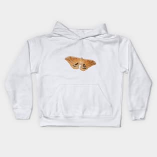 Beautiful Polyphemus Moth Close Up Kids Hoodie